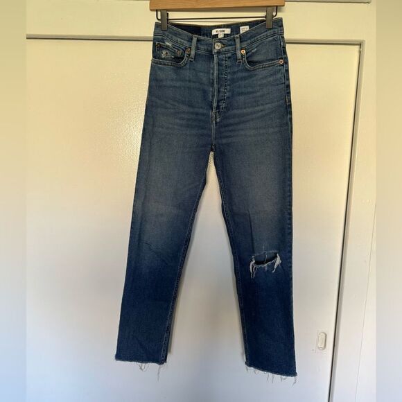 Re/Done Levi’s Straight Jeans Size 27 - Picture 1 of 9